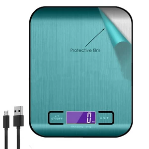 Küchenwaage elektronische Lebensmittelwaage digitales Messgramm genau 5 kg - Bild 1 von 11