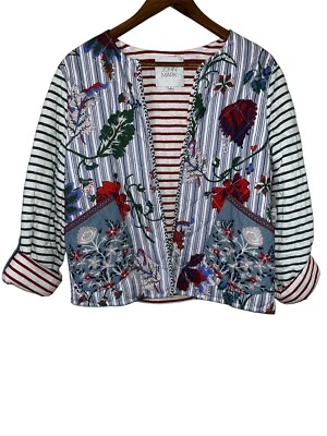 Chaqueta/cárdigan acolchado bordado John Mark nuevo con etiquetas Foto 1 de 4