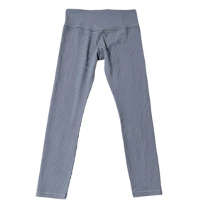 Athleta Elation Rib Tight Legging Pants Womens L Shadow Blue Yoga Compression - Picture 1 of 7