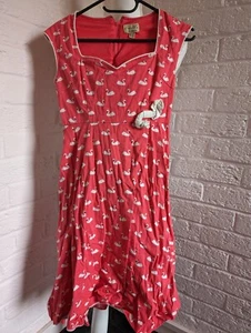 Lindy Bop Swan's dress sleeveless size 8 - Picture 1 of 3
