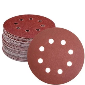 50PC 5 in 8-Hole Hook Loop Orbital Sander Sandpaper Paper 800 Grit Sanding Discs - Picture 1 of 9