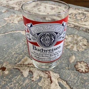 Budweiser 70's VINTAGE Beer Glass Tumbler 1970s Cup Mug Mancave Bar X LARGE XL - Picture 1 of 3