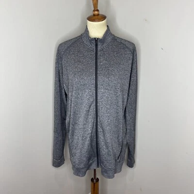 Chaqueta Lululemon Para Hombres Engineered Warmth Mezcla de Lana Cremallera Completa Gris Bolsillo con Cremallera XXL Foto 1 de 4