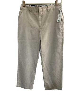 Pantalones chinos Caribbean Joe 16 caqui elásticos beige #2730 nuevos con etiquetas Foto 1 de 4