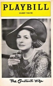 Playbill Schubert Theatre 4/75 The Constant Wife - Ingrid Bergman-Opening Night - Picture 1 of 1