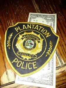 Plantation Police Department Florida Patch New Old Stock - Picture 1 of 2