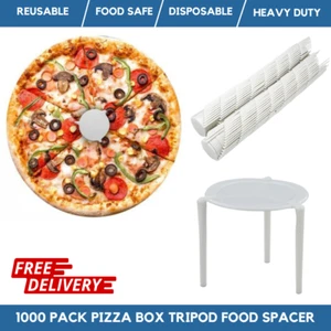 Trípodes para caja de pizza de plástico de alta resistencia trípodes para pizza caja espaciadora pila x 1000 - Imagen 1 de 4