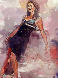 Brooke Shields Art Card Limited Numbered xx/50 Edward Vela Signed 2019. - Picture 1 of 2