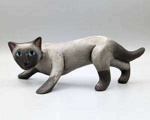 Lynda Pleet Menagerie Siamkatze stilisiert, Gehen 7,75" x 2,75" - Bild 1 von 14