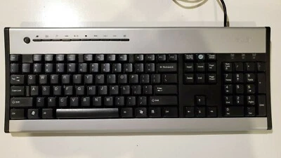 Teclado de oficina Acer USB plateado (con controles adicionales) Foto 1 de 4