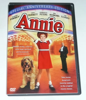 Annie DVD 1982 family musical movie orphan girl Special Anniversary Edition! - Image 1 of 4