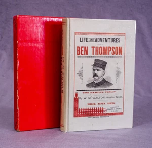 Life and Adventures of Ben Thompson 1956 Facsimile of 1st Edition 1884 Book - Bild 1 von 11
