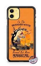 Étui téléphone Halloween grand-mère sorcière mais magique pour iPhone i14 Samsung A54 Google
