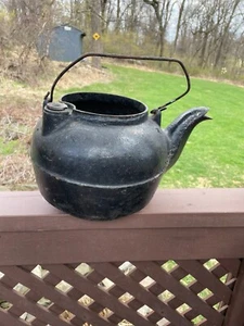 Vintage Farmhouse Kettle, Large Cast Iron - Foto 1 di 3