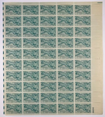 Scott 984 - 1949 Regions about Annapolis Full Sheet of 50 US 3¢ Stamps MHN - Image 1 of 2
