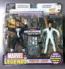 Marvel Legends FaceOff PUNISHER vs JIGSAW white suit  Toy Biz 2006  NEW