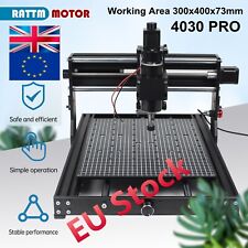 【UK】500W 4030 CNC Router 20W/40W Laser Engraving Machine Working Area 300x400mm
