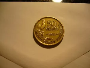 1951 or 1953 France 50 Francs Coin Ur choice of 1 - Picture 1 of 4