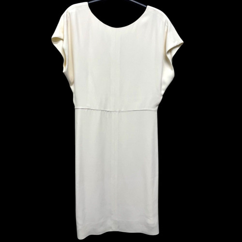 Autentico abito Balenciaga manica corta pezzo unico bianco