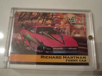 1992 RICHARD HARTMAN RACING CARD #123 PRO SET CARD - AUTOGRAPHED - BBA-22 - Image 1 of 2