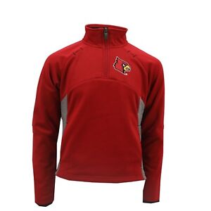 Louisville Cardinals NCAA Kids Youth Girls Size Athletic Quarter Zip Up Pullover