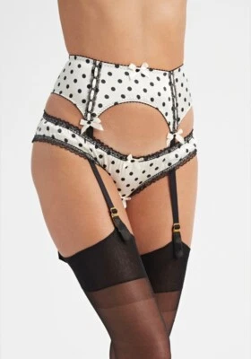 Agent Provocateur Polka Dot Marjorie Suspender AP2 Small NWT - Image 1 of 4
