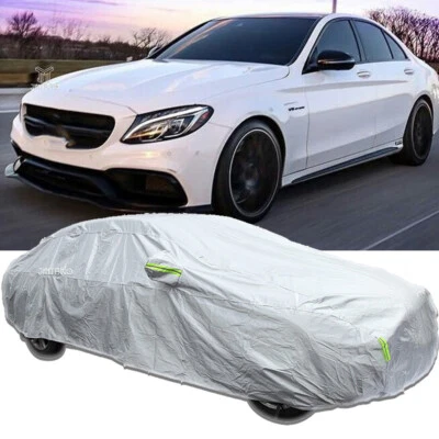 For Mercedes Benz C AMG Seden 6-Layer Waterproof Outdoor Car Cover Hail Proof US - Image 1 of 4
