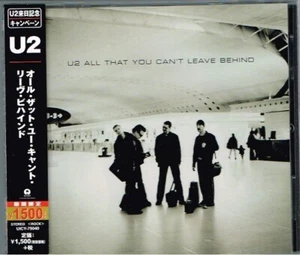 U2 "All That You Can't Leave Behind" Japan CD w/OBI UICY-79040 - Picture 1 of 1