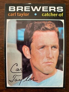 1971 Topps Baseball Card CARL TAYLOR #353 Milwaukee Brewers EX+ - Bild 1 von 3