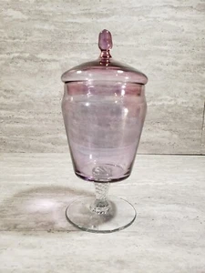 Purple Amethyst Glass Apothecary Jar - Picture 1 of 11