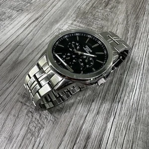 PULSAR 100M 10 Bar Chronograph Quartz Stainless Steel Mens Watch For Parts - Picture 1 of 11