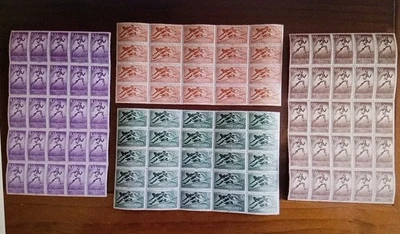 SELLOS SAHARA ESPAÑOL MNH 1954 BLOQUE 25 PRO INFANCIA DEPORTES. PERFECTOS. 100€ - Imagen 1 de 2