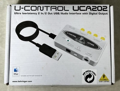 Behringer U-Control UCA202 2 In 2 Out USB Audio Interface W/ Digital Output A1 - Image 1 of 4