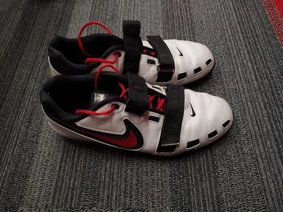 Size 10.5 - Nike Romaleos 2 White Red - Image 1 of 4