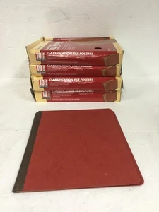 4 Schachteln mit 10 NEU SKILLCRAFT FF8884-10RR Erdrot Klassifizierung Dateiordner - Bild 1 von 12