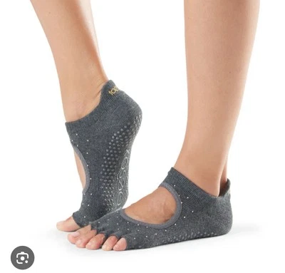 Toe Sox灰色半趾Bellarina抓袜 — 第 1/4 张图片