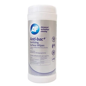 AF Anti-bac+ Anti Bacterial Sanitizing Surface Wipes - Tub of 50 Wipes - Afbeelding 1 van 7