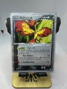 ROCKET’S MOLTRES EX 100/109 EX TEAM ROCKET RETURNS HOLO Swirl RARE POKEMON CARD - Picture 1 of 6
