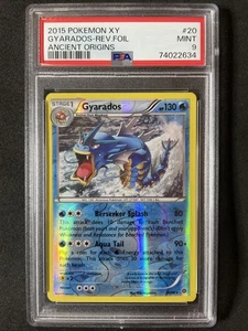 2015 Pokemon XY GYARADOS-REV.FOIL Ancient Origins PSA 9 #020 MT - Picture 1 of 2
