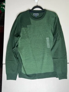 Club Room Green Merino wool and Acrylic Shirt - Picture 1 of 3