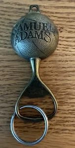 Samuel Adams Basketball Key Chain Bottle Opener, Brass Tone - Picture 1 of 4