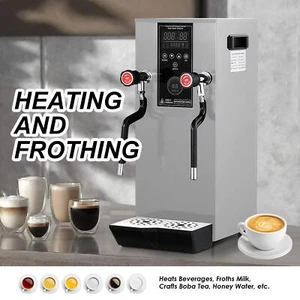 Automatic Commercial Milk Frother,12L 2000W Electric Steam Milk Frothing Machine - Picture 1 of 10