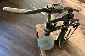 1872 Gardam & Sons Drill Press w/GE Motor Leather Belt Jewelers Watch Maker - Picture 1 of 14