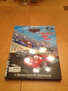 LIGHTNINGS BIG RACE STORYBOOK By Disney Book Group - USED (NO STICKERS) - Picture 1 of 3