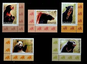 ROMANIA Sc 5034-8 NH ISSUE OF 2008 - ANIMALS - BEARS - Picture 1 of 1