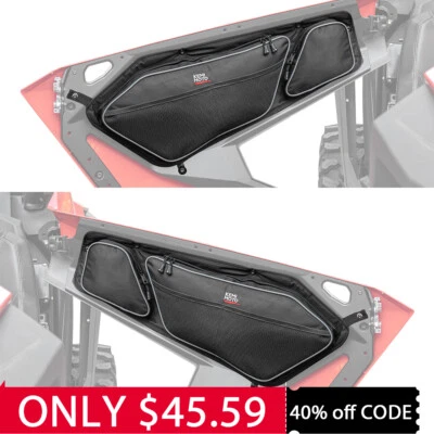 UTV Side Door Storage Bags w/ Knee Pad For Polaris RZR Pro XP / Pro R 2020-2024 - Image 1 of 4