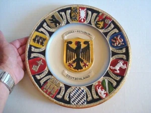 Plato de gres vintage DEUTSCHLAND BUNDES REPUBLIK THEWALT Alemania Occidental - Imagen 1 de 7
