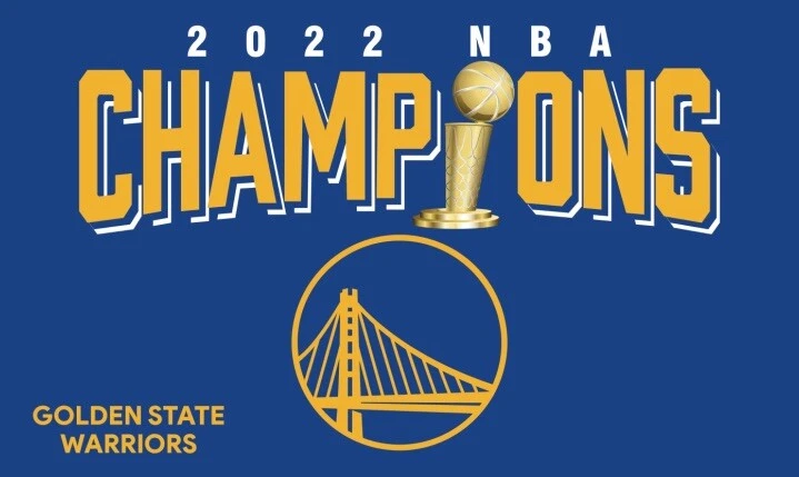 Golden State Warriors 2022 CHAMPIONS 3x5 Ft Banner Flag 2022 Playoffs The Finals - Image 1 of 1