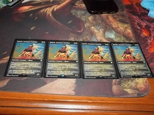 4x Keleth, Sunmane Familiar - Foil Etched - Near Mint, English - Commander Leg - Picture 1 of 7