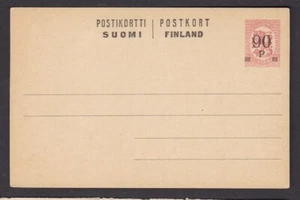 Finland 90p on 20p stationery card fine mint unused - Picture 1 of 2